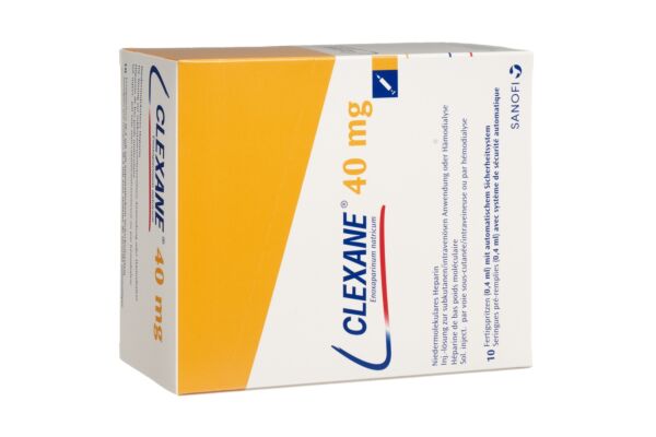 Clexane Inj Lös 40 mg/0.4ml 10 Fertspr 0.4 ml
