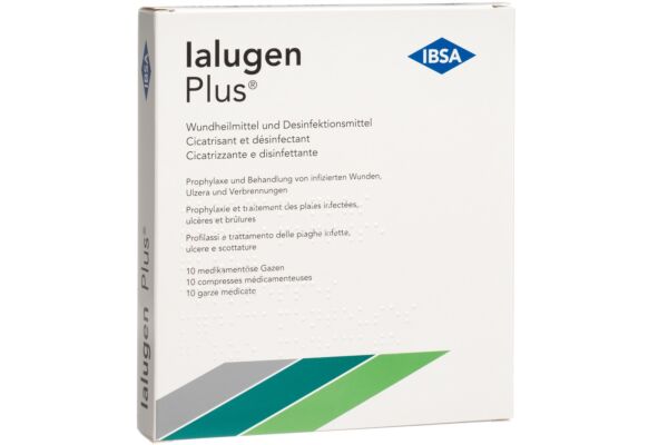 Ialugen Plus gazes médicales 10x10cm 10 pce
