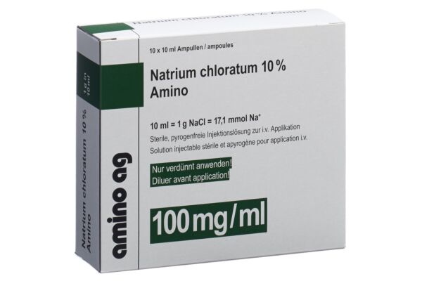 NaCl Amino conc perf 10 % 10ml ampoules 10 pce