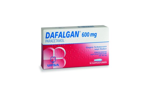 Dafalgan supp 600 mg 10 pce