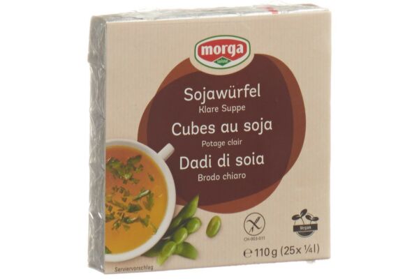 MORGA cubes soja avec sel mer 25 pce