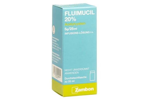 Fluimucil 20% sol perf 5 g/25ml flac 25 ml