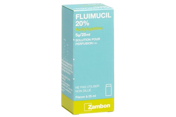 Fluimucil 20% Inf Lös 5 g/25ml Durchstf 25 ml
