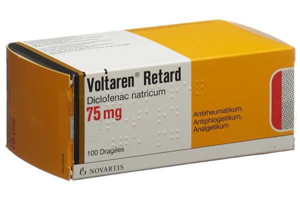 Voltarène Retard drag ret 75 mg 100 pce