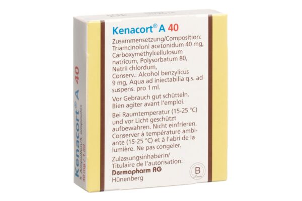 Kenacort-A 40 Inj Susp 40 mg/ml 5 Amp 1 ml