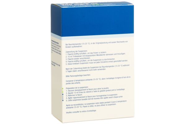 Zithromax pdr 200 mg/5ml pour la préparation d’une suspension fl 30 ml