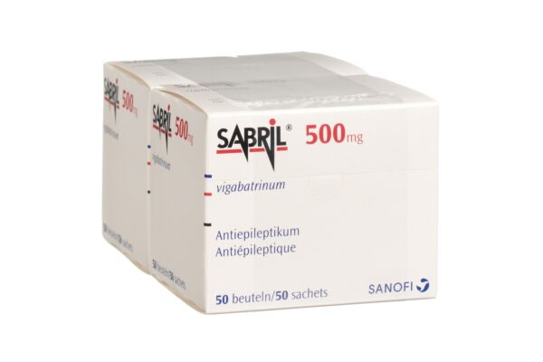 Sabril pdr 500 mg sach 100 pce