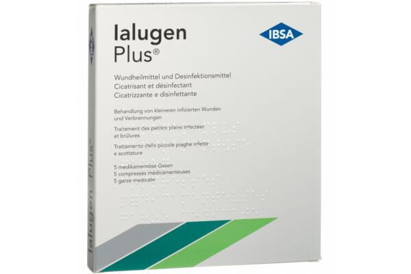 Ialugen Plus gazes médicales 10x10cm 5 pce