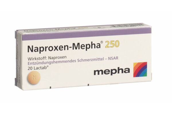 Naproxen-Mepha Lactab 250 mg 20 Stk