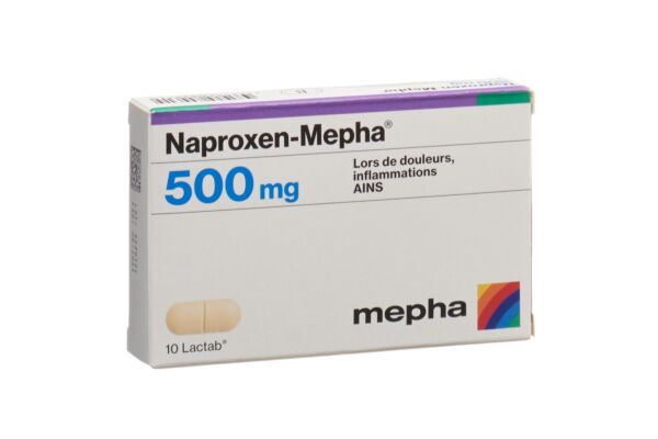 Naproxen-Mepha Lactab 500 mg 10 Stk