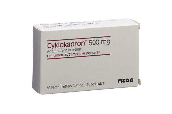 Cyklokapron cpr pell 500 mg 30 pce