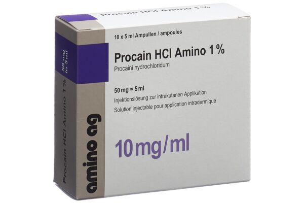 Procain HCl Amino 50 mg/5ml 10 Amp 5 ml