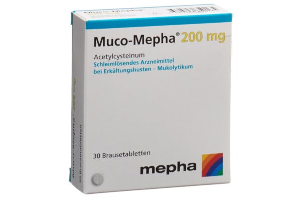 Muco-Mepha cpr eff 200 mg bte 30 pce