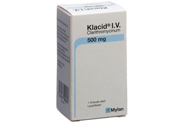 Klacid subst sèche 500 mg i.v. amp