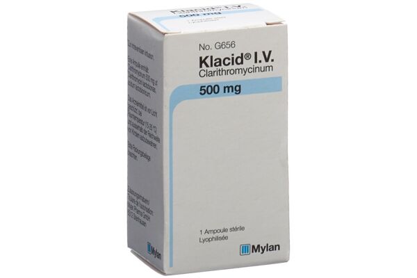 Klacid subst sèche 500 mg i.v. amp