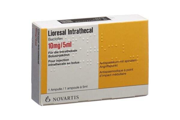 Lioresal intrathecal Inj Lös 10 mg/5ml Amp