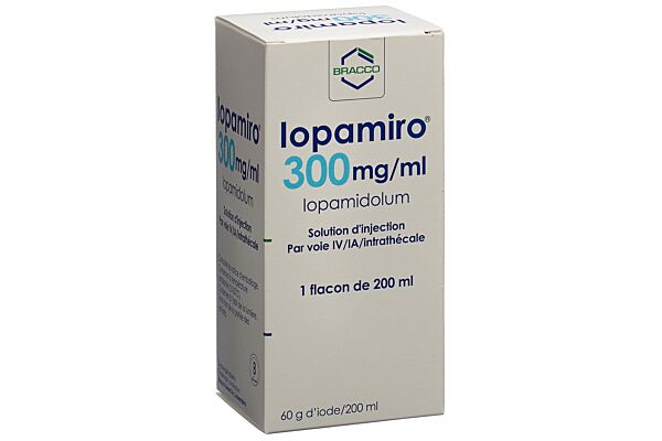 Iopamiro sol inj 300 mg/ml 200ml flacon