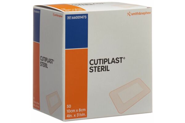 Cutiplast Steril pansement vulnéraire 10cmx8cm blanc 50 pce