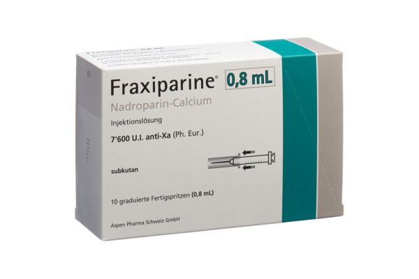 Fraxiparine 0.8 ml sol inj 10 ser pré 0.8 ml