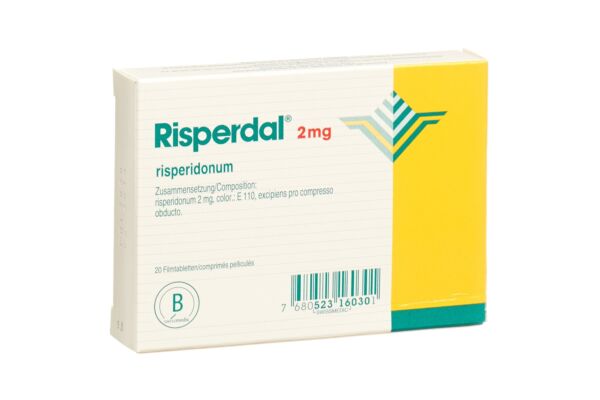 Risperdal cpr pell 2 mg 20 pce