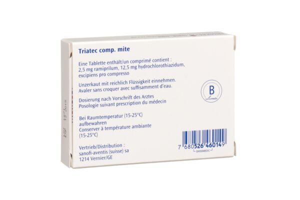 Triatec comp. mite Tabl 2.5/12.5 mg 20 Stk