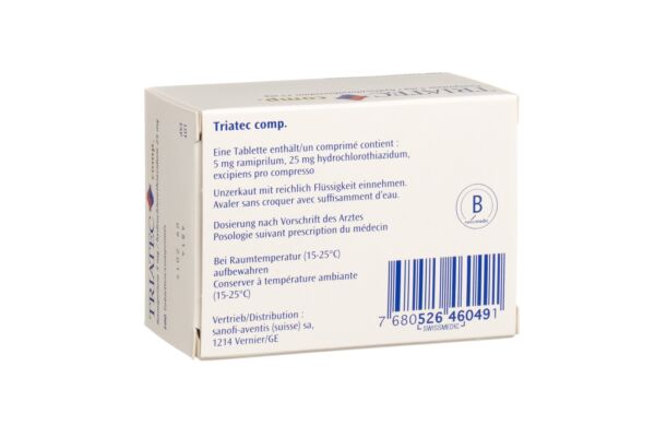 Triatec comp. cpr 5/25 mg 100 pce