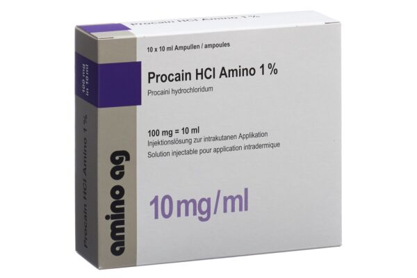 Procain HCl Amino 100 mg/10ml 10 Amp 10 ml