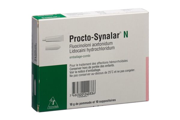 Procto Synalar N Kombipackung Salbe 10 g + Suppositorien 10 Stück