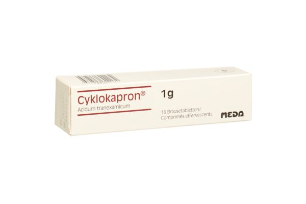 Cyklokapron cpr eff 1 g bte 16 pce