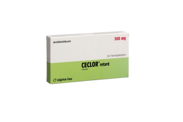 Ceclor retard cpr pell ret 500 mg 20 pce
