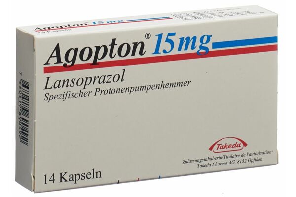 Agopton caps 15 mg 14 pce