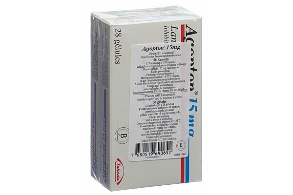 Agopton caps 15 mg 56 pce