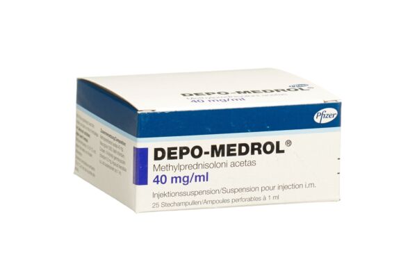 Depo-Medrol Inj Susp 40 mg/ml 25 Durchstf 1 ml