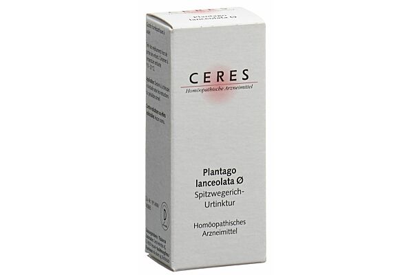 Ceres Plantago lanceolata Urtinkt Fl 20 ml