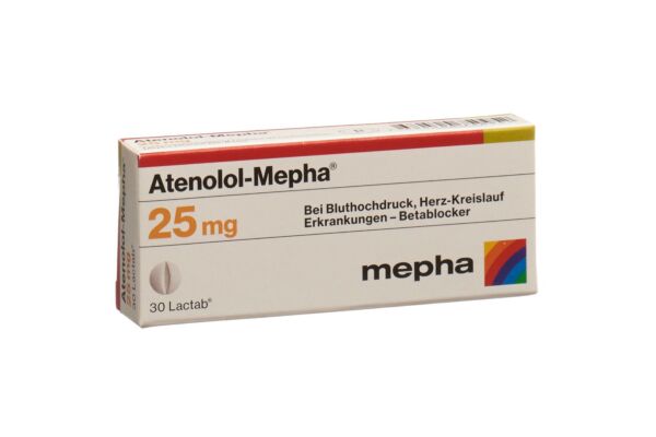 Atenolol-Mepha Lactab 25 mg 30 pce