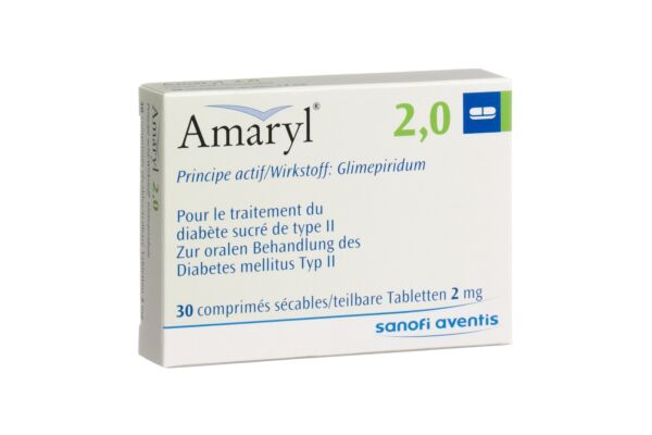 Amaryl Tabl 2 mg 30 Stk