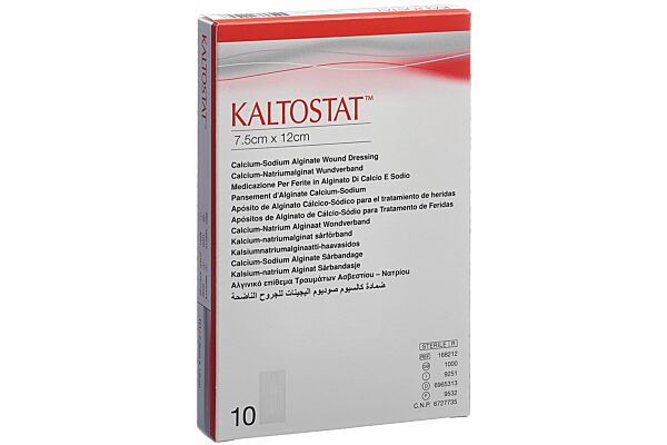 KALTOSTAT compresses 7.5x12cm stérile 10 pce