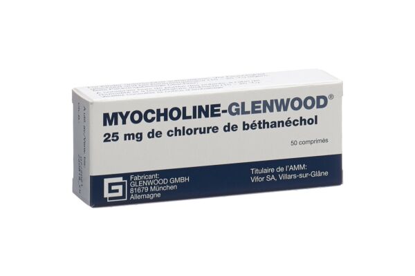 Myocholine-Glenwood cpr 25 mg 50 pce