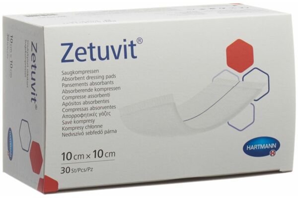 Zetuvit compresse absorbante 10x10cm 30 pce