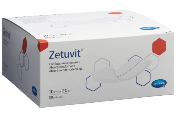 Zetuvit compresse absorbante 10x20cm 30 pce