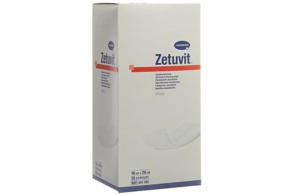 Zetuvit compresse absorbante 10x20cm stérile 25 pce