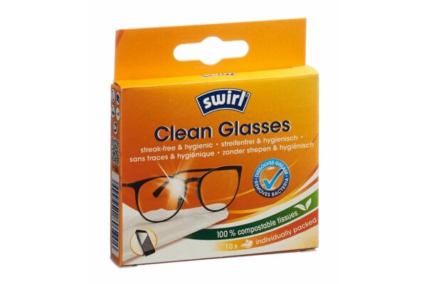 Swirl lingettes nettoyantes pour les lunettes 10 pce