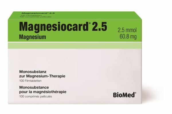Magnesiocard Filmtabl 2.5 mmol 100 Stk