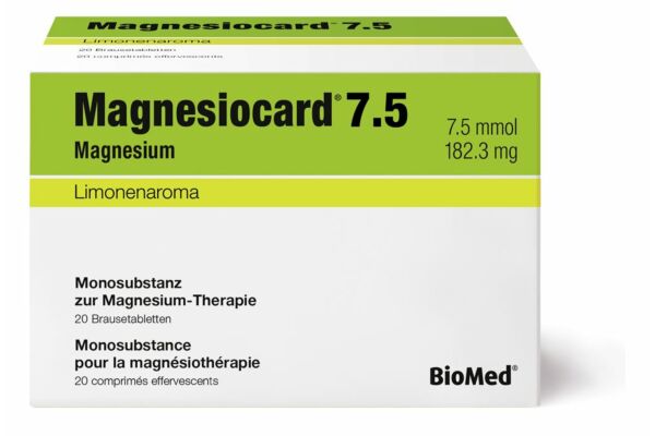 Magnesiocard Brausetabl 7.5 mmol Btl 20 Stk