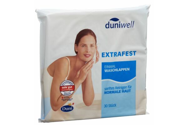 Duniwell lavettes usage unique 30 pce