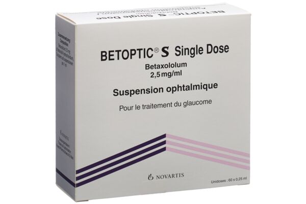 Betoptic S Single Dose Gtt Opht 60 Unidos 0.25 ml