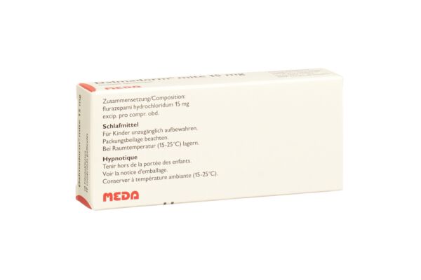 Dalmadorm mite cpr pell 15 mg 10 pce