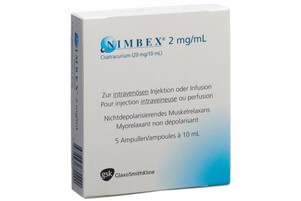 Nimbex sol inj 20 mg/10ml 5 amp 10 ml