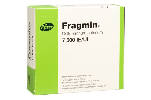 Fragmin Inj Lös 7500 IE/0.3ml 10 Fertspr 0.3 ml