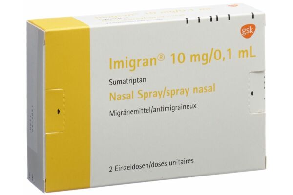 Imigran spray nasal 10 mg 2 x 1 dos